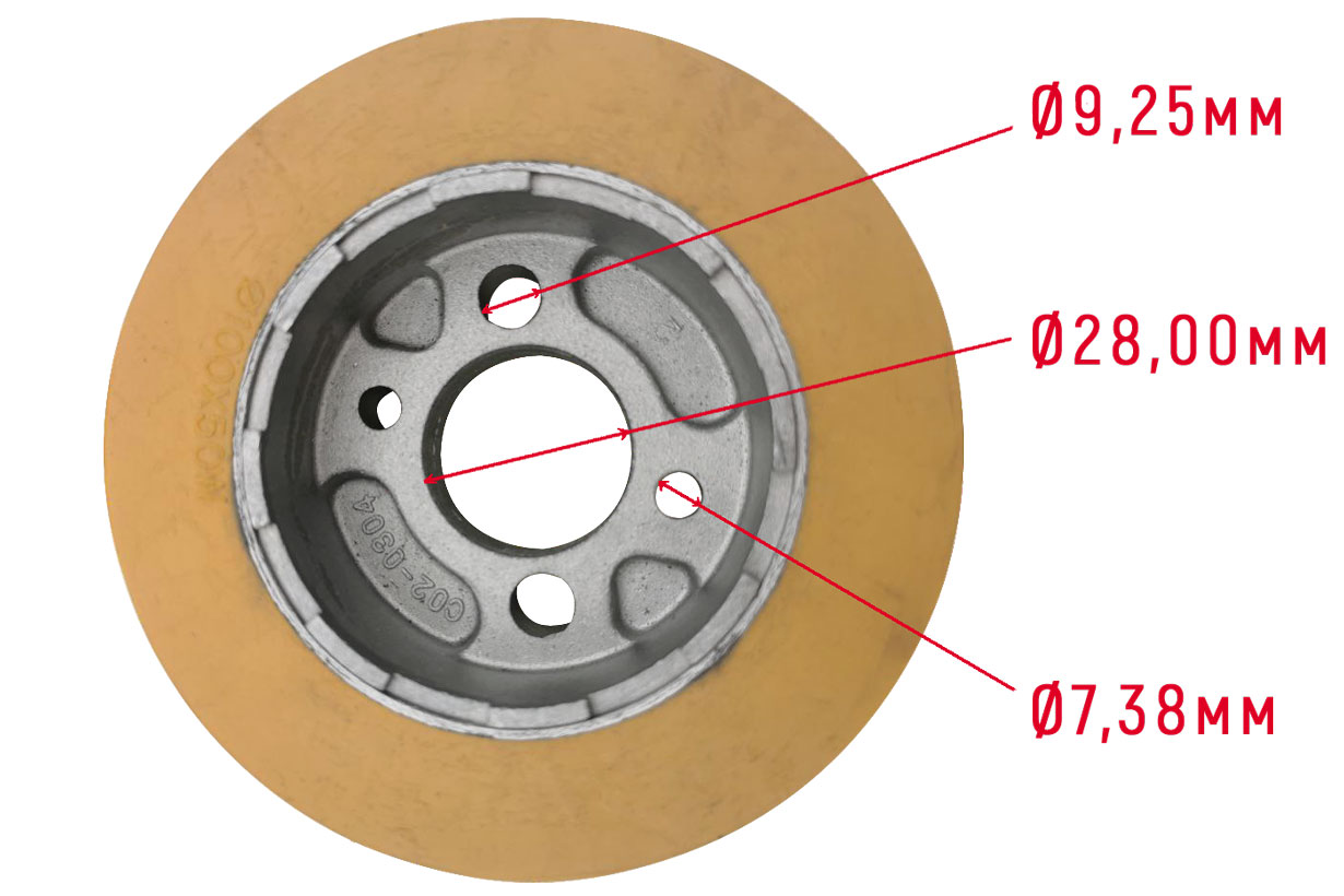 JPF-RO/10 ролик 100х50 мм (JPF-3) (JET Дисконт)